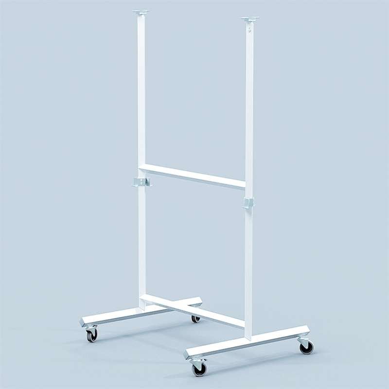 Sv&auml;ngtavla, whiteboard f&ouml;r intensiv anv&auml;ndning p&aring; mobilt stativ - 8 storlekar - 120x200 cm