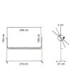 Svängtavla, whiteboardtavla för intensivt bruk på mobilt stativ - 8 storlekar - 100x200 cm #5