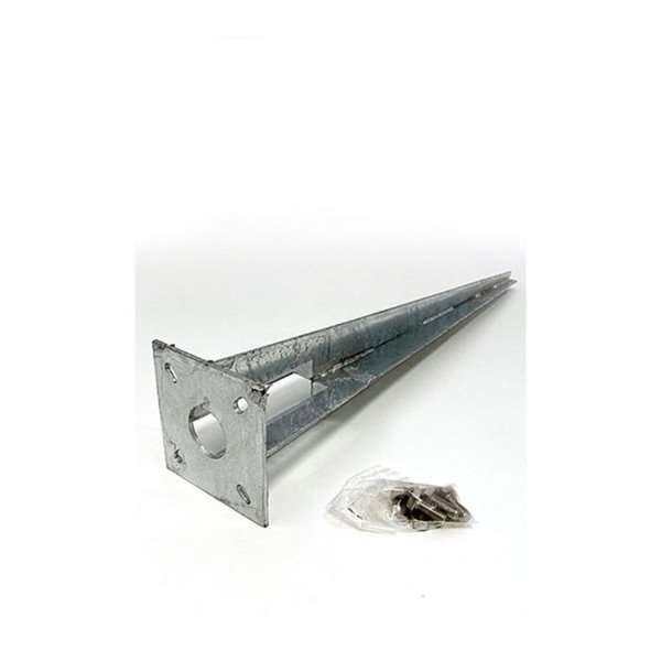 Ankare för stolpstativ i galvaniserat stål - 50cm markspets