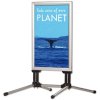 Wind-Line Budget Fjäderställ Trottoarpratare - 70x100 cm - silver #14