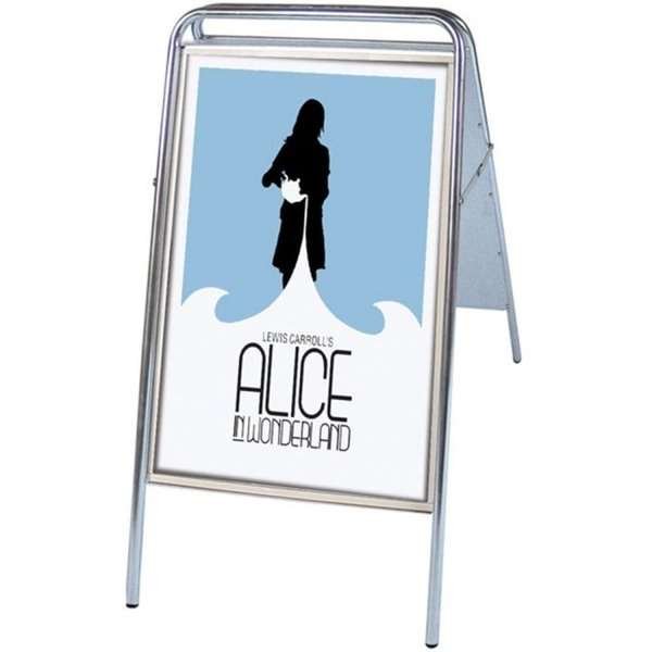 Expo Sign Standard Gatuställ - 50x70 cm - silver #2