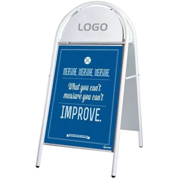 Expo Gotik Gatupratare/Top Sign Gatupratare - 70x100 cm - vit #2