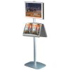 Mini Multi Stand - Dubbelsidig A2 snäppram + A3 stålhylla #2