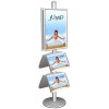 Multi Stand 4 - Dubbelsidig med 2 akrylhyllor 25mm 2 x 60x85cm #2