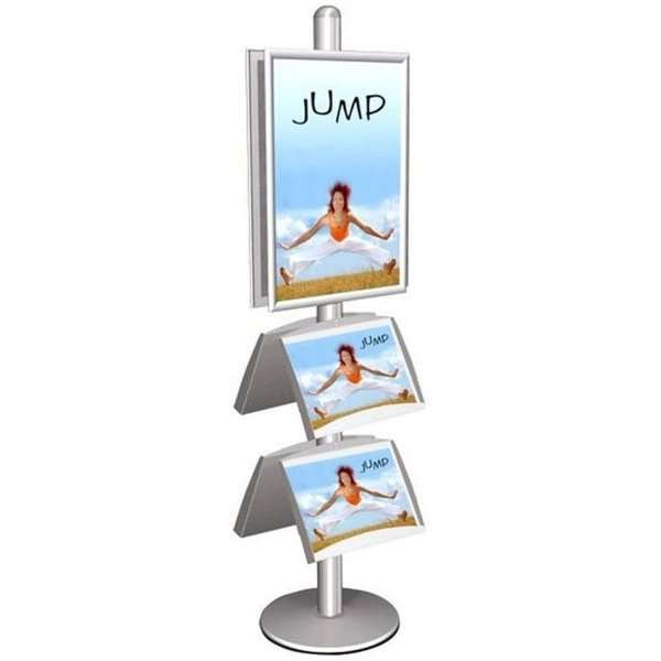 Multi Stand 4 - Dubbelsidig med 2 akrylhyllor 25mm 2 x 60x85cm #2