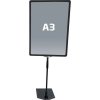 Flex Plast prisram Infoställ med fot - A3 - svart #4
