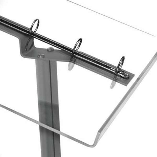 Flick Menu-stativ horisontellt - A4 Lövstöd - 21x29,7 cm - silver #2