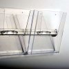 Broschyrhållare för vägg, aluminiumskena med 2 st. A5 akrylhållare #6