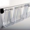 Broschyrhållare för vägg, aluminiumskena med 2 st. A5 akrylhållare #4