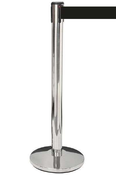 Silver Barrier stolpe - 1 Stativ med 3 meter svart band #1