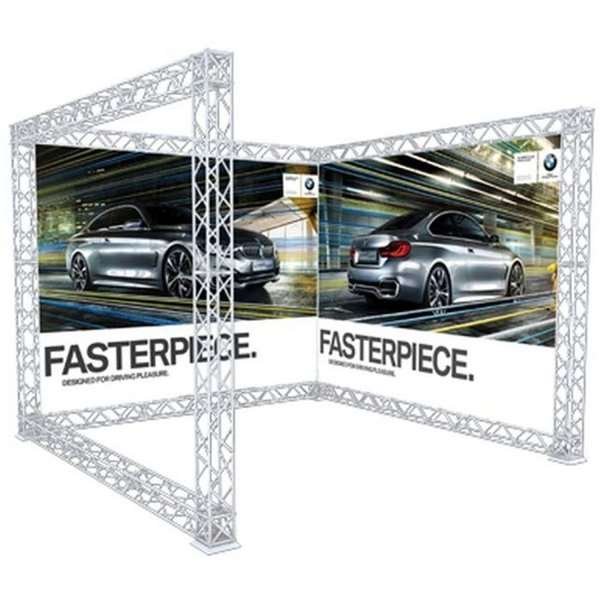 Crown Truss 15 U-form 3 x 3 m - vit #1