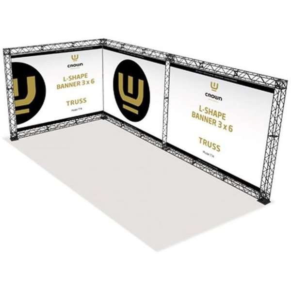 Crown Truss 15 L-form 3 x 6 m - svart #1