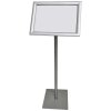 BASIC Infostand A4 - 92mm hög v- snäppramar profil 25mm, silver #8