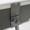 BASIC Infostand A4 - 92mm hög v- snäppramar profil 25mm, silver #7
