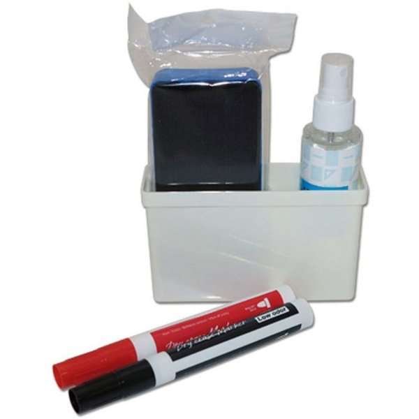 White Board Starter Kit (innehåller hållare, röd/svart whiteboardmarkör, rengöringssvamp och spray) #3