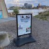 Wind-Sign Pro Gatupratare - 70x100 cm svart #13
