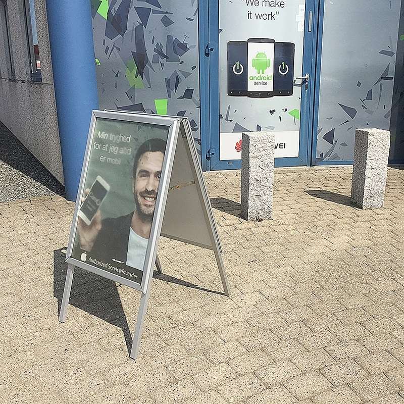 Alu-Line Standard Gatupratare Gatupratare, 50x70 cm silver