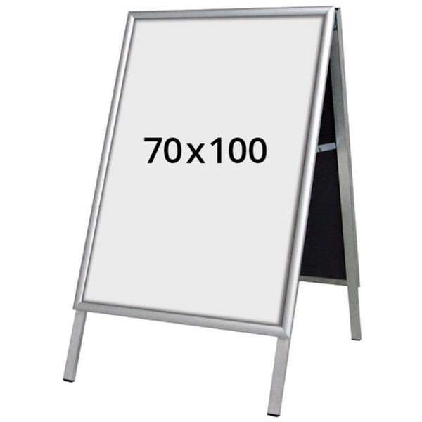 Alu-Line Budget Gatupratare , f&ouml;r inomhusbruk, 70x100 cm silver