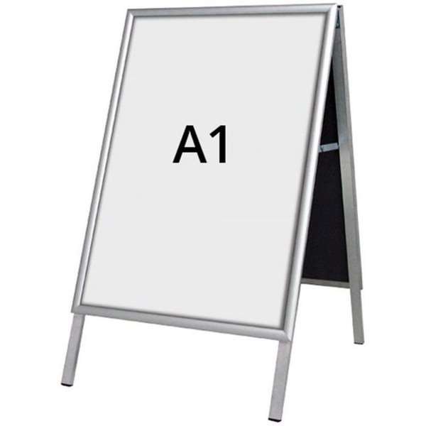 Alu-Line Budget Gatupratare , för inomhusbruk - A1 - silver