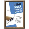 Alu Fällbar ram med trälook, 25 mm profil, 70 x 100 cm #1