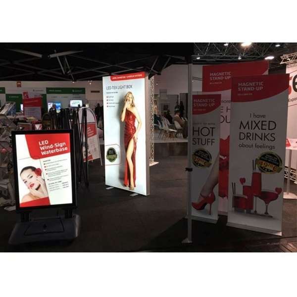 LED -Tex Light stand display dubbelsidig 100 x 200 cm #16