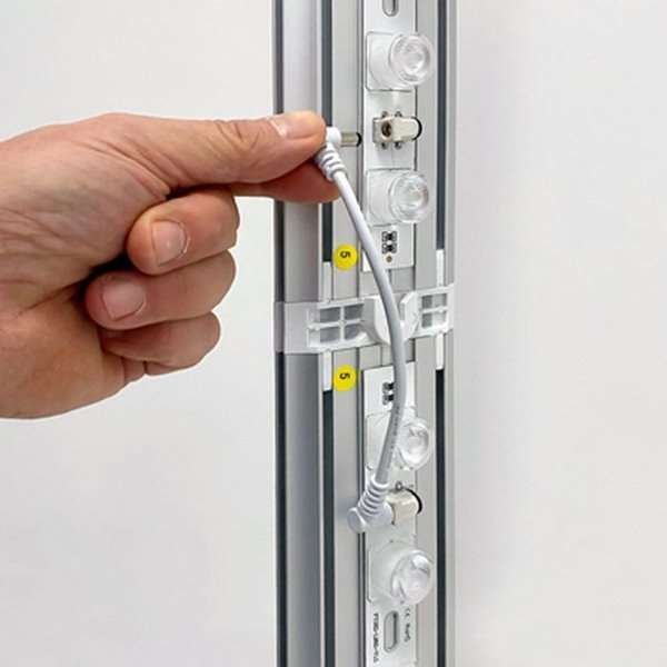 LED -Tex Light stand display dubbelsidig 100x250cm #6
