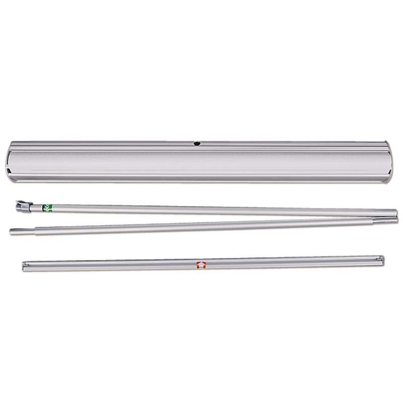 Euro Roll-up enkelsidig kassett, 85x220 cm - silver #4