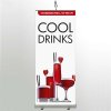 Euro Roll-up enkelsidig kassett, 85x220 cm - silver #9