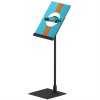 Design Stand. bordsskylt med vinklad hållare, vertikal A5 akrylhållare, svart #1