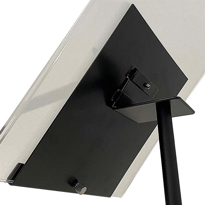 Design Stand, golvskylt med 50 graders vinklad hållare, vertikal A4 akrylhållare, svart #6