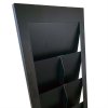 Design Stand broschyrhållare i stål A4/M65 med 6/12 fickor, svart #5