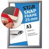 snäppramar Fast-Fix, 25 mm alu/silver, A3 #1