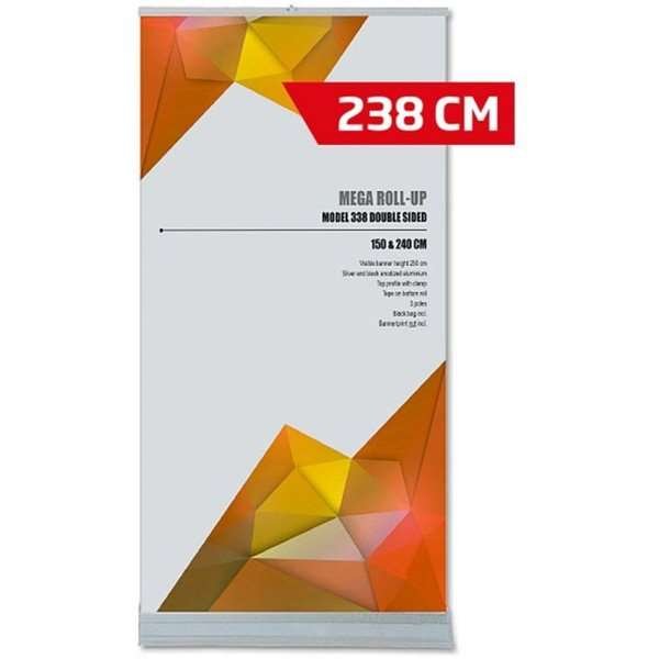 Mega Roll-up dubbelsidig - 240x250 cm - silver #1