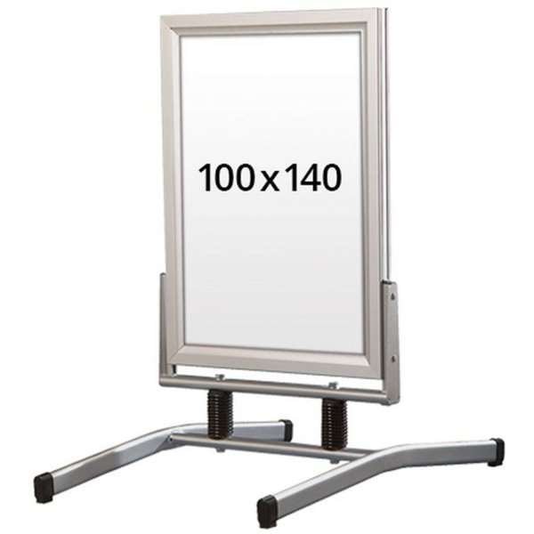 Wind-Line Lux Trottoarpratare - 100x140 cm - silver