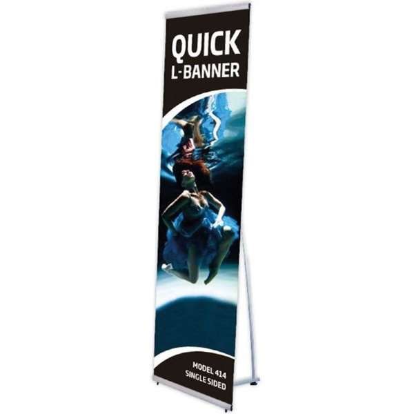 Quick L-Banner Enkelsidig - utan banner rog print 50x200cm #1