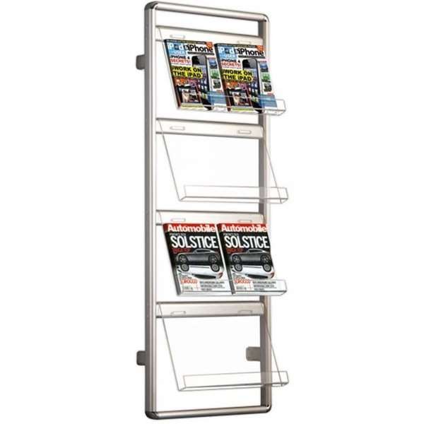 Info Line Wall Broschyrhållare för vägg - 8xA4 - 21x29,7 cm #1