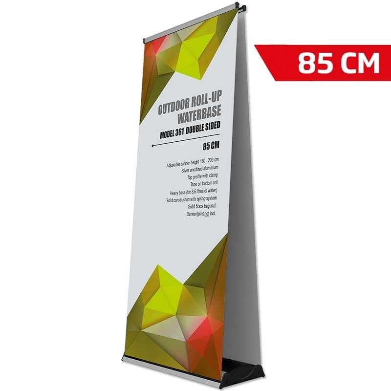 Outdoor Roll-up Waterbase, dubbelsidig kassett, 85 x 160-200 cm #1