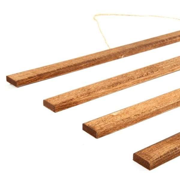 Träaffischhängare i mörk bok. affischtavla i trä, magnetisk - 50cm set #14