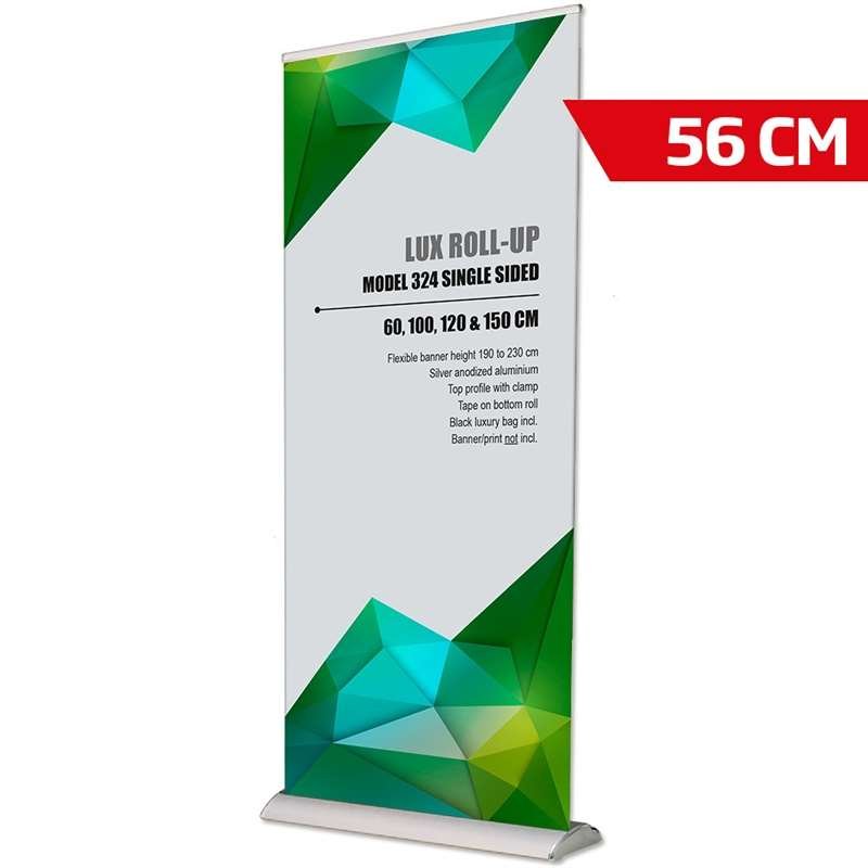 Lux Roll-up kassett, silver, enkelsidig, 56 x 230 cm #1