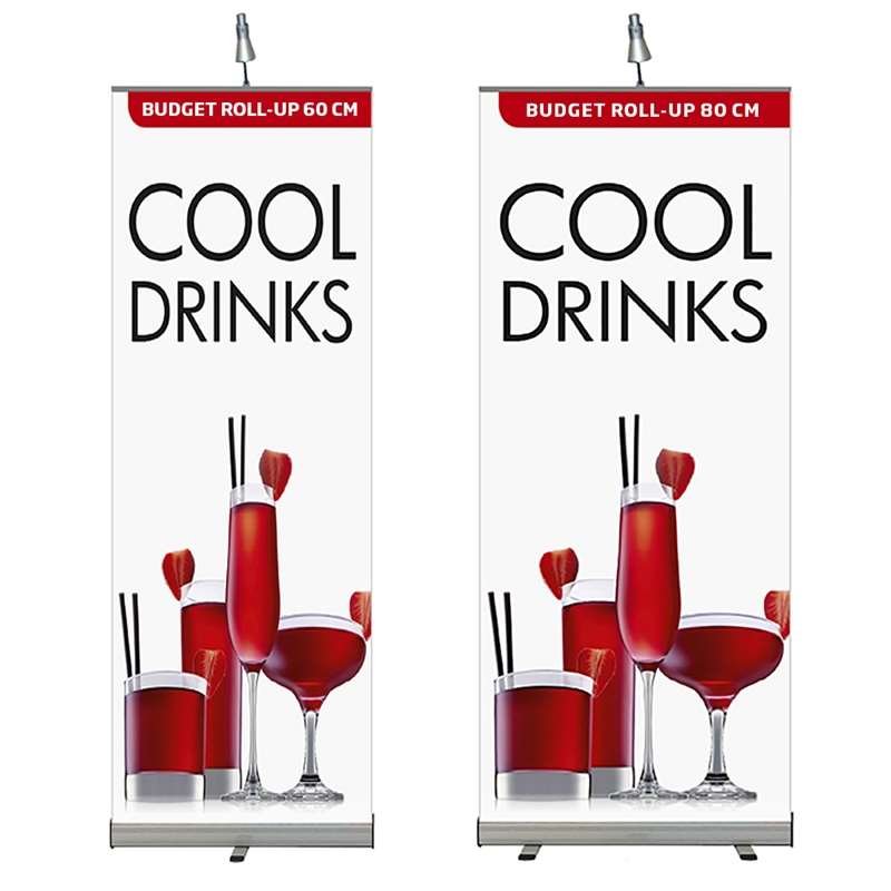 Budget Roll-up enkelsidig - 60x200 cm - silver #7