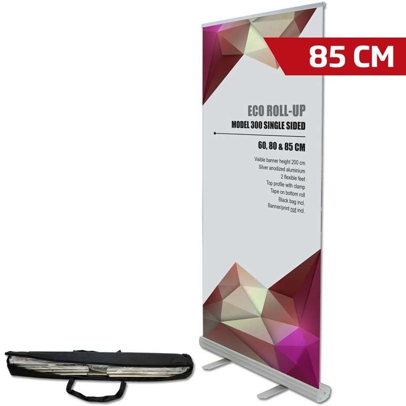 Eco Roll-up kassett 85 cm - aluminium - stark väska m/ lång dragkedja + enkellåda #1