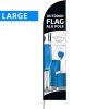 Beachflagga, utomhusbågflagga, aluminiumstång, stor (utan fot och flagga) #1