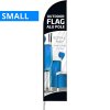 Beachflagga, utomhusbågflagga, fiskespö, liten (utan fot och flagga) #1