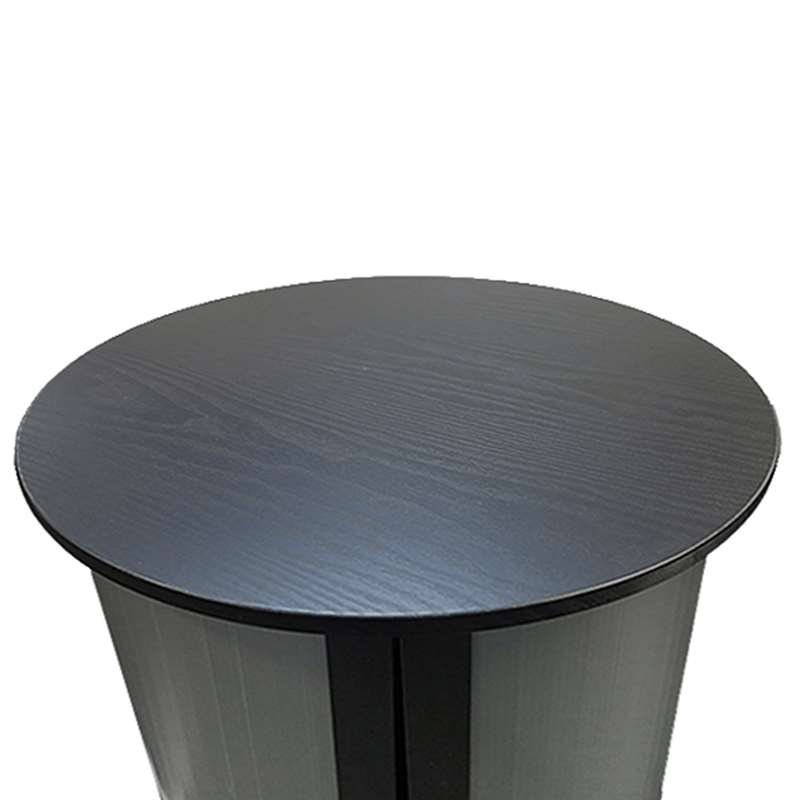 Svart topp/bottenplatta för Panelcounter Circle #1