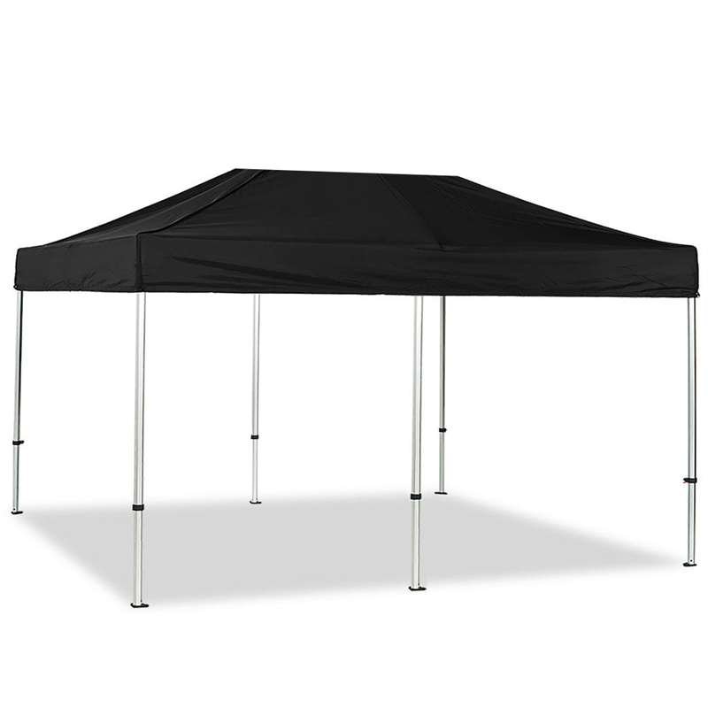 Eventtält Lux, 3 x 6 m, alu/silver med svart topp #1