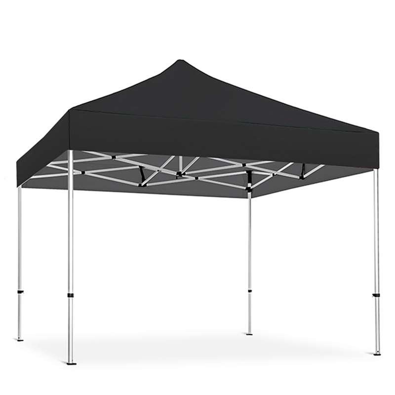 Eventtält Lux, 4 x 4 m, alu/silver med svart topp #9