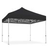 Eventtält Lux, 2 x 2 m, alu/silver med svart topp #8