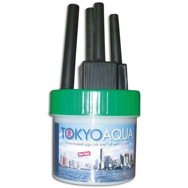 Tokyo Aqua - 4 filtpennset - Grön #1