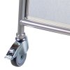 Expo Sign Lux Gatupratare med 4 hjul - 50x70 cm - silver #6