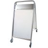 Expo Sign Lux Gatupratare med 4 hjul - 50x70 cm - silver #2